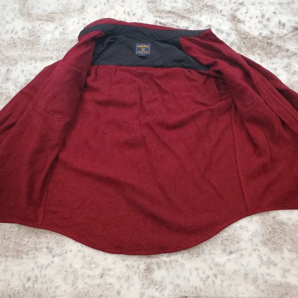 Vintage Woolrich Men's M Red Wool Button‎ Jacket Coat VTG 90s 00s